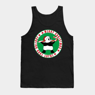 Santa Panda says Merry Christmas Tank Top